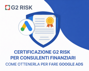 g2risk certificazione inserzionista finanziario